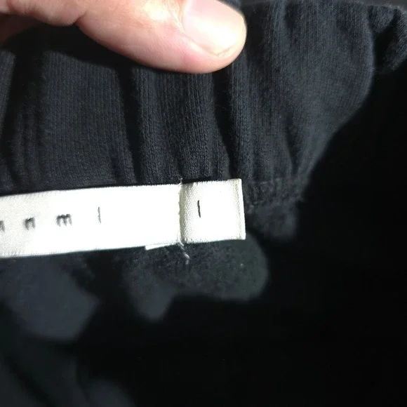 MNML Jogger Sweatpants Mens Black Cotton Blend Drawstring JLounge Size Large - Picture 10 of 13